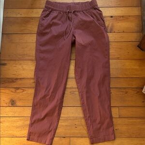 Pact Organic Cotton Daily Twill Drawstring Pant - Sienna/Red